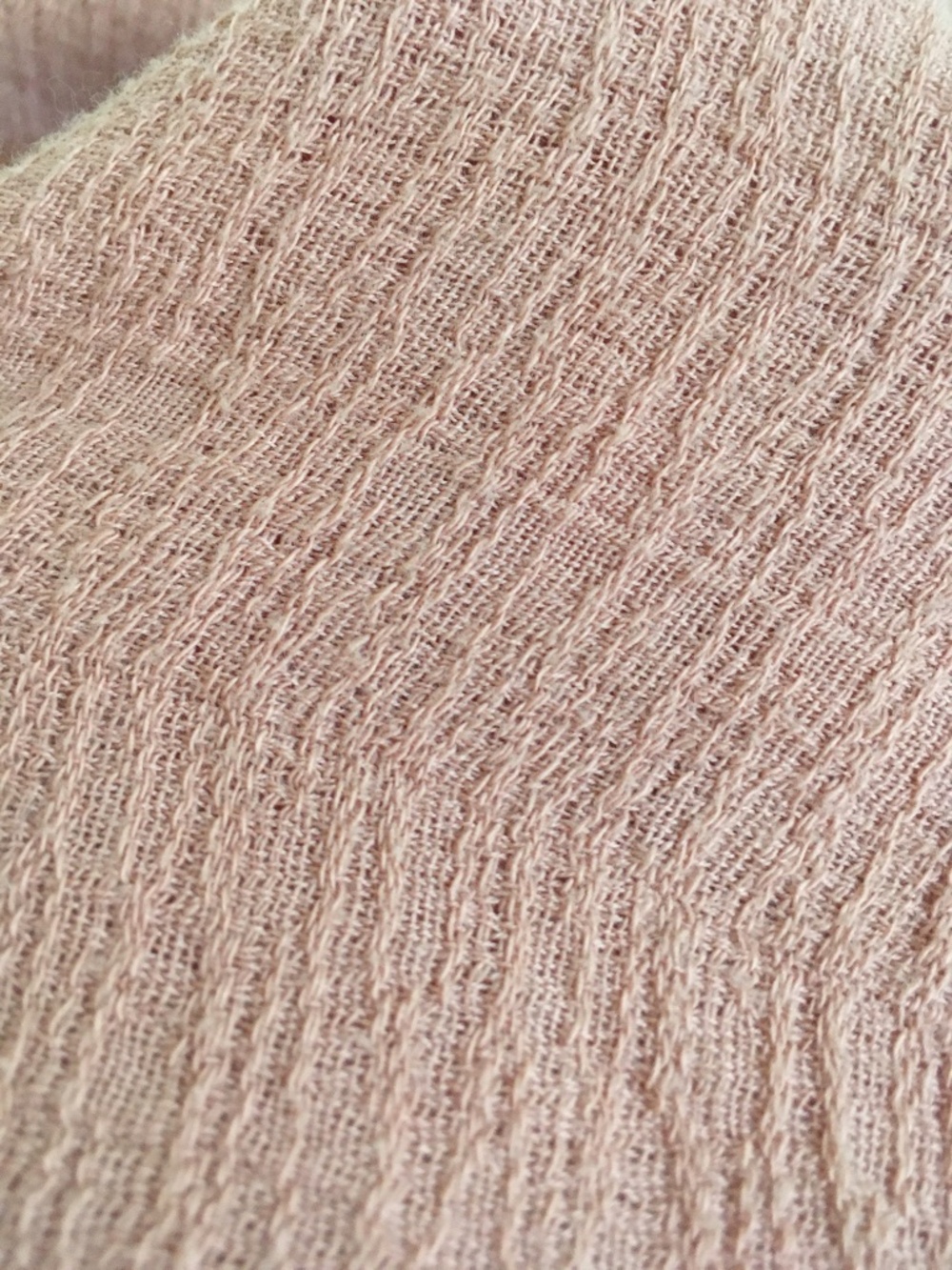 $178 Eileen Fisher Organic Cotton Salmon Pink Plunging Neckline Caftan Dress - Picture 8 of 10